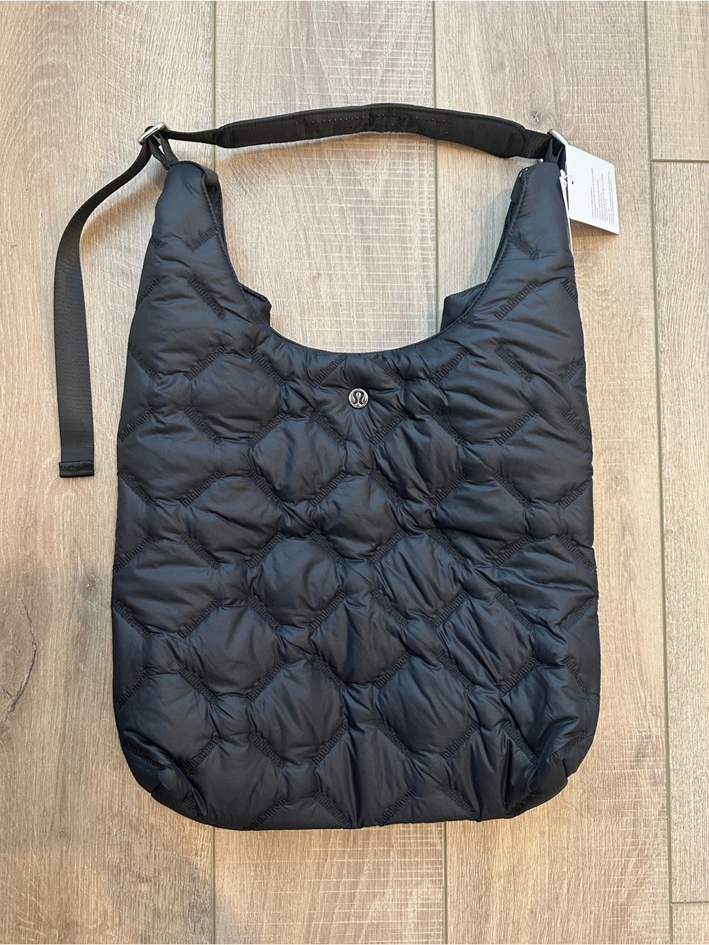lululemon athletica Black Quilted Hobo Shoulder Bag 14L